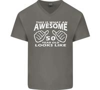 50° Compleanno 50 Anni Questo È Ciò Che T-Shirt In Cotone A V Per Uomo