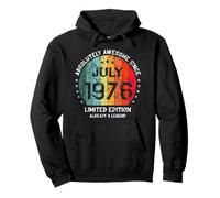 50° Compleanno Assolutamente Fantastico dal Luglio 1976 Uomo Donna Felpa con Cappuccio