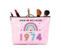 50° Compleanno Donna - 50° Compleanno Donne Trucco Borsa E Portachiavi 50 Donne Regali Per Compleanno Idee Regalo Per Anniversari(1974)