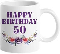 50° compleanno per uomo, divertente tazza da caffè per 50 anni, tazze per il 50° compleanno del 1971 per lui, papà, zio, fratello, marito, nonno, amico, tazza da tè da 11 once, tazza di buon compleann