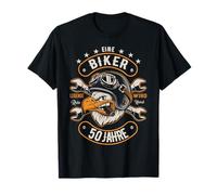 50° compleanno uomo regalo Eagle Biker moto aquila Maglietta