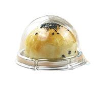 50 confezioni da 5,1 cm di plastica trasparente per mini torte, muffin e biscotti, confezione regalo di compleanno e matrimonio Silver