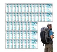 50 confezioni di coagulante per WC portatile, gel per cacca per WC da campeggio, urina Polvere assorbente, bustine di gel per toilette portatili per attività ricreative all'aperto e campeggio