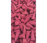 50 coni di incenso con rosa di mezzanotte odore aromatico rosso