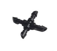 50 connettori a croce a 4 vie compatibili con tubi di diametro interno da 4 mm progettati per una gestione efficiente dell'acqua nell'irrigazione del giardino domestico