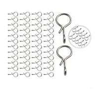 50 connettori a scatto per pesca a mosca per ami ed esche, cambio rapido, design NoKnot (5 mm)