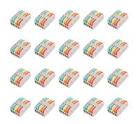 50 connettori per cavi, morsettiere a leva riutilizzabili da 2-5 m, dadi di giunzione anti-invecchiamento e antipolvere per cablaggio di rete domestica, blocco conduttore in linea sicuro per scatola