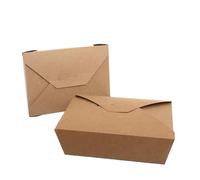 50 Contenitori take away in cartoncino e PLA 21,5x15,7xh6,5cm