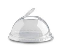 50 Coperchi bombati a cupola con foro trasparente Ø9,5 h4,5cm