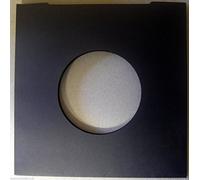 50 COPERTINE PER 45 GIRI CARTA DELUXE PREGIATA CON FORO COLORE NERO