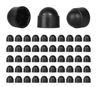 50 Coperture di Protezione per Viti m8, Coperture di Protezione in Plastica per Viti a Testa Esagonale, Nere, Adatte per Chiave da 13 mm, Adatte per Viti e Dadi, Prevengono Ruggine e Invecchiamento