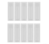 50 coperture per fessure per pannelli elettrici, in plastica ABS, colore bianco, per quadri di distribuzione standard, griglie modulari 54 x 9 mm e 54 x 18 mm (1P)