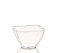 50 Coppette monoporzione di plastica trasparente Nuvola 250cc