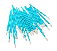 50 cosmetici usa e getta pennello per labbra rossetto rossetto lucidalabbra stick penna detergente applicatore ombretto lucido trucco pennello strumento blu