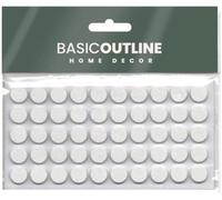 50 cuscinetti in gomma bianca autoadesivi da 10 mm per isolamento acustico, ammortizzatori per porte dell'armadio, piedini in gomma per notebook, tastiera, armadi e cassetti (bianco, confezione da 50)