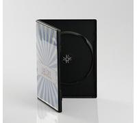 50 custodie doppie per CD-R e DVD-R, 14mm standard 2 posti con tasca trasparente per copertina
