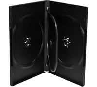 50 Custodie MediaRange DVD Box 3 Posti + 1 Inserto 14mm per CD/DVD Nero BOX15