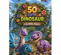 50 Cute Dinosaur Colouring Book