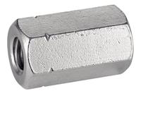 50 dadi esagonali M uguali 3 x D M10 mm - DIN 6334 - Inox A4 - D-Work