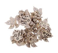 50 decorazioni in legno a forma di piccione della pace in legno per decorazioni nuziali