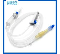 50 Deflussori per infusione sterili con attacco luer lock - deflussore per flebo