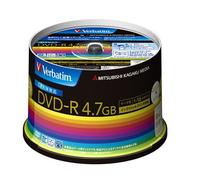50 dischi DVD vuoti Verbatim 4,7 GB 16x DVD-R DHR47JDP50V3
