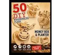 50 DIY Woodworking Plans: Animal Planter & Money Box Projects - set no.1