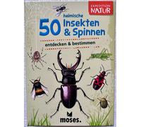 50 Domestico Insetti Ragni Expedition Natura Moses Gioco di Apprendimento Carte