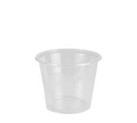 50 Dressing Becher, PP rotondo 125 ML Ø 7,1 cm · 5,7 cm trasparente, 1 X 50 pezzi