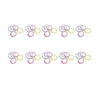 50 elastici per capelli con perline a forma di stella