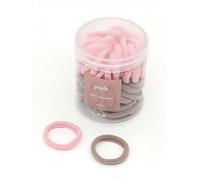 50 Elastici Rosa per Capelli - Morbidi, Resistenti e Senza Metallo - Perfetti per Capelli Ricci e Lisci - Per Donna, Uomo e Bambina - Uso Quotidiano