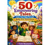 50 Empowering Tales, Color Your Way Through Bully-Free Adventures: A Coloring Book for Kids Packed with Stories and Life Lessons on Overcoming Bullies