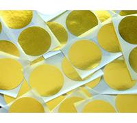 50 Etichette, 50mm Diametro Rotondo, Lucido, Oro, Codice Colore Adesivi, Autoadesivo Appiccicoso Puntini Colorati