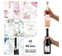 50 etichette autoadesive 65 x 80 mm - Adesivi per matrimonio, addio al celibato, compleanno