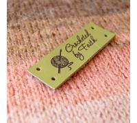 50 Etichette Personalizzate, Etichette In Pelle For Personalizzare, Personalizzate Con Logo Personalizzato O Testo For Cappelli, Etichette For Maglieria, Etichette In Pelle Personalizzate