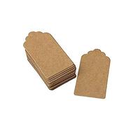 50 etichette vuote in carta kraft per etichette per nomi, compleanni, etichette per bagagli, fai da te, robuste e convenienti, convenienti e pratiche