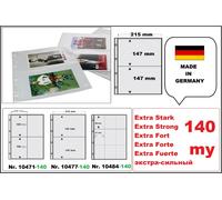 50-EXTRA-STARK-A4-Sammelhüllen-Prospekthüllen-Kartenhüllen-140my-2-Fächer-A5