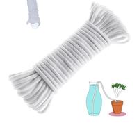 50 feet cotone corda, per pot fai da te vacanza dispositivo sistema di irrigazione automatica per piante in vaso coperto African Violet Waterer trattamento cotone corda stringa di irrigazione a goccia