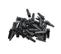 50 fermagli per capelli a coccodrillo in metallo nero, 24 mm