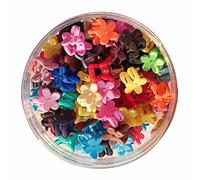 50 fermagli per capelli colorati, piccoli fiori, mini fermagli per capelli, forcine per capelli, accessori per capelli per bambini, per donne, 50 pezzi