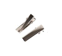 50 fermagli per capelli in metallo a coccodrillo a becco d'anatra con base vuota, per fai da te, accessori per lo styling dei capelli (2,5 cm, 50 pezzi)