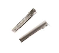 50 fermagli per capelli in metallo a coccodrillo a becco d'anatra con base vuota, per fai da te, accessori per lo styling dei capelli (6 cm, 50 pezzi)