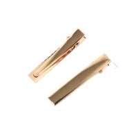 50 fermagli per capelli in metallo a coccodrillo a becco d'anatra con base vuota, per fai da te, accessori per lo styling dei capelli (4,6 cm, 50 pezzi)