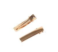 50 fermagli per capelli in metallo a coccodrillo a becco d'anatra con base vuota, per fai da te, accessori per lo styling dei capelli (3,2 cm, 50 pezzi)