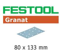 50 Festool Strisce Abrasive Granato 80 x 133mm P40-P80 a Strappo 497117,497118,