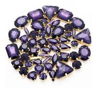 50 fibbie a forma mista glitterate da cucire su vetro strass artiglio fibbie fai da te decorazione di nozze borse abbigliamento scarpe accessori, 50Pcs, Vetro, Cristallo