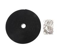 50 fibbie in metallo cinghie in nylon 10 m auto adesivo cravatta multiuso regolabile cinghie in nylon per campeggio viaggio attrezzi stoccaggio forte fascetta con clip