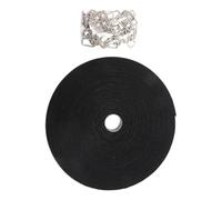 50 fibbie in metallo cinghie in nylon 10 m auto adesivo cravatta multiuso regolabile in nylon per campeggio viaggio attrezzi stoccaggio non antiscivolo gancio e fissaggio