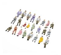 50 figure di plastica sedute della gente del modello per i passeggeri realistici della scala della ferrovia 1 50 per gli appassionati del treno di modello