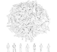 50 figure modello bianco H0 1:50 diverse pose in miniatura per progetto architettonico e ferroviario